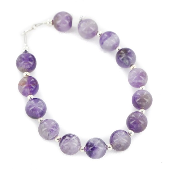 Certified Authentic .925 Sterling Silver Navajo Natural Quartz Native American Bracelet 13038-9 Certified Authentic .925 Sterling Silver Navajo Natural Quartz Native American Bracelet 13038-9