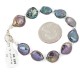 Certified Authentic Nickel Navajo Natural Abelone Native American Bracelet 13038-4 Certified Authentic Nickel Navajo Natural Abelone Native American Bracelet 13038-4