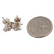 Handmade Certified Authentic Turtle .925 Sterling Silver Coral Native American Stud Earrings 18185-2 Handmade Certified Authentic Turtle .925 Sterling Silver Coral Native American Stud Earrings 18185-2