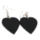 Inlay Heart Certified Authentic Navajo .925 Sterling Silver Hooks Natural Abalone Native American Dangle Earrings 18099-6
