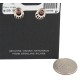 Handmade Bear Paw Certified Authentic Turtle .925 Sterling Silver Coral Native American Stud Earrings 18185-6