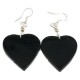 Inlay Heart Navajo Certified Authentic .925 Sterling Silver Hooks Natural Abalone Native American Dangle Earrings 18099-4