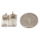 .925 Sterling Silver Handmade Certified Authentic Navajo Native American Earrings 18177-2