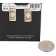 Certified Authentic Handmade .925 Sterling Silver Navajo Native American Earrings 18177 Certified Authentic Handmade .925 Sterling Silver Navajo Native American Earrings 18177