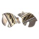 Bear 12kt Gold Filled and .925 Sterling Silver Handmade Certified Authentic Navajo Native American Earrings 18039