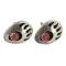 Handmade Bear Paw Turtle .925 Sterling Silver Coral Native American Stud Earrings 18185-6