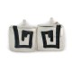 Handmade Certified Authentic Hopi .925 Sterling Silver Stud Native American Earrings  12854-6
