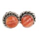 Navajo Handmade Certified Authentic .925 Sterling Silver Spiny Oyster Native American Stud Earrings 18185-3
