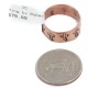 Handmade Certified Authentic Cross Navajo Native American Pure Copper Ring 17092-2