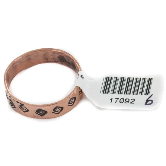 Handmade Navajo Native American Pure Copper Ring 17092-6 Handmade Navajo Native American Pure Copper Ring 17092-6