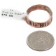 Handmade Certified Authentic Navajo Native American Pure Copper Ring Size 12 1/4 17091-4