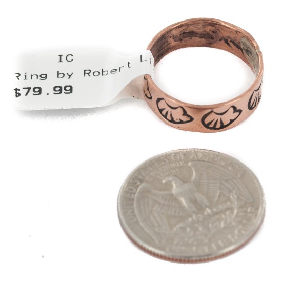Bear Handmade Certified Authentic Navajo Native American Pure Copper Ring Size 8 17092-12 Bear Handmade Certified Authentic Navajo Native American Pure Copper Ring Size 8 17092-12