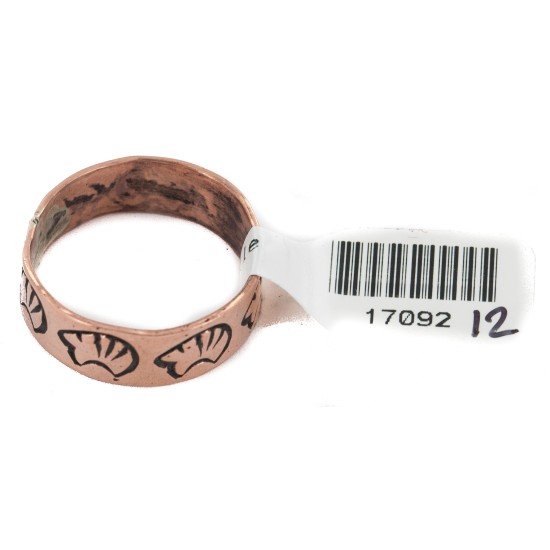 Bear Handmade Certified Authentic Navajo Native American Pure Copper Ring Size 8 17092-12 Bear Handmade Certified Authentic Navajo Native American Pure Copper Ring Size 8 17092-12