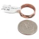 Handmade Horse Certified Authentic Navajo Native American Pure Copper Ring 17093-1