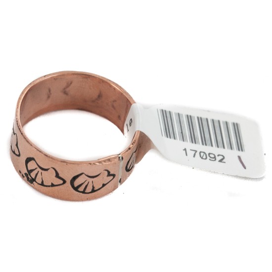 Bear Handmade Certified Authentic Navajo Native American Pure Copper Ring 17092-1
