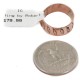 Feather Handmade Certified Authentic Navajo Native American Pure Copper Ring 17093-4