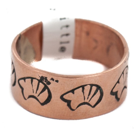 Bear Handmade Certified Authentic Navajo Native American Pure Copper Ring 17092-1