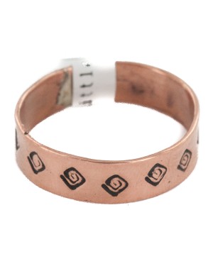 Certified Authentic Handmade Navajo Native American Pure Copper Ring 17091-5