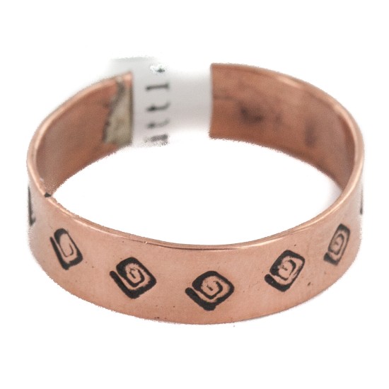 Certified Authentic Handmade Navajo Native American Pure Copper Ring 17091-5 Certified Authentic Handmade Navajo Native American Pure Copper Ring 17091-5