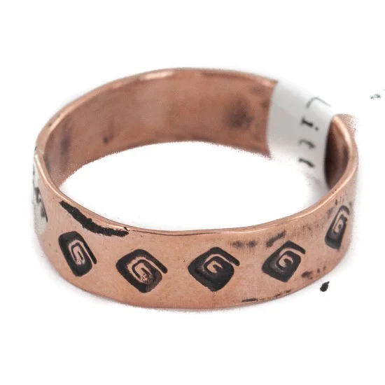 Handmade Navajo Native American Pure Copper Ring 17092-6 Handmade Navajo Native American Pure Copper Ring 17092-6