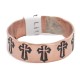 Cross Handmade Certified Authentic Navajo Native American Pure Copper Ring 17091-8 Cross Handmade Certified Authentic Navajo Native American Pure Copper Ring 17091-8