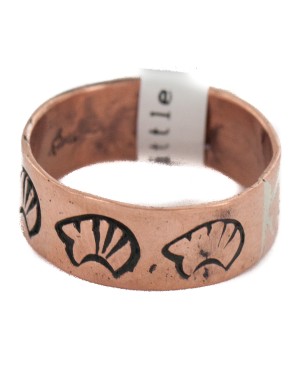 Handmade Certified Authentic Navajo Bear Native American Pure Copper Ring 17092-4