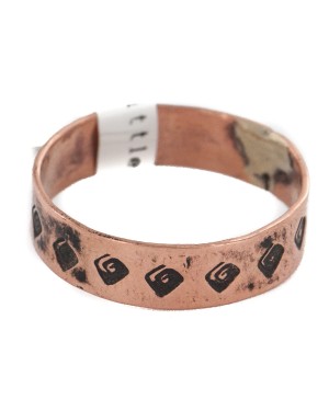 Handmade Certified Authentic Navajo Native American Pure Copper Ring 17091-1