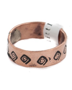 Handmade Certified Authentic Navajo Native American Pure Copper Ring 17094-1