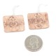 Handmade Certified Authentic Mountain Navajo Pure Copper Dangle Native American Earrings 18169-3