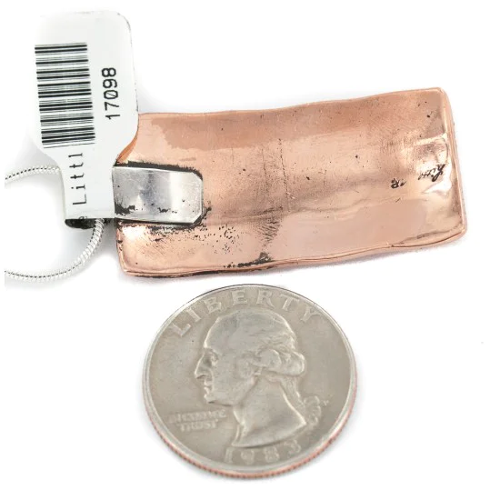 Navajo Bear Paw .925 Sterling Silver Handmade Pure Copper Native American Pendant 17098 Navajo Bear Paw .925 Sterling Silver Handmade Pure Copper Native American Pendant 17098
