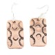 Certified Authentic Handmade Pure Copper Navajo Native American Dangle Earrings 18170-4
