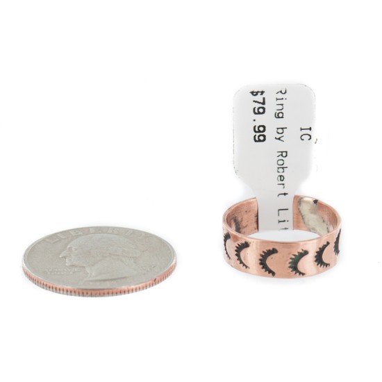 Handmade Certified Authentic Handmade Navajo Pure Copper Native American Ring 17093-9