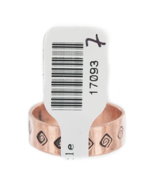 Handmade Certified Authentic Navajo Pure Copper Native American Ring 17093-7