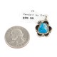 Navajo Certified Authentic .925 Sterling Silver Handmade Natural Turquoise Native American Pendant 18173-2