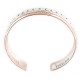 Navajo .925 Sterling Silver Handmade Certified Authentic Native American Pure Copper Bracelet 13055-7