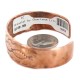 Navajo Handmade Certified Authentic Native American Pure Copper Bracelet 13050