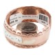 Navajo .925 Sterling Silver Certified Authentic Handmade Native American Pure Copper Bracelet 13055-5