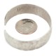 Handmade Certified Authentic Hammered Navajo Native American Nickel Bracelet 13057