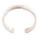 .925 Sterling Silver Certified Authentic Navajo Handmade Native American Pure Copper Bracelet 13055-4