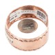 Navajo .925 Sterling Silver Hammered Certified Authentic Handmade Native American Pure Copper Bracelet 13055-6