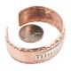 Navajo .925 Sterling Silver Hammered Certified Authentic Handmade Native American Pure Copper Bracelet 13055-6