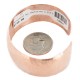Handmade Hammered Certified Authentic Navajo Native American Pure Copper Bracelet 13054-1