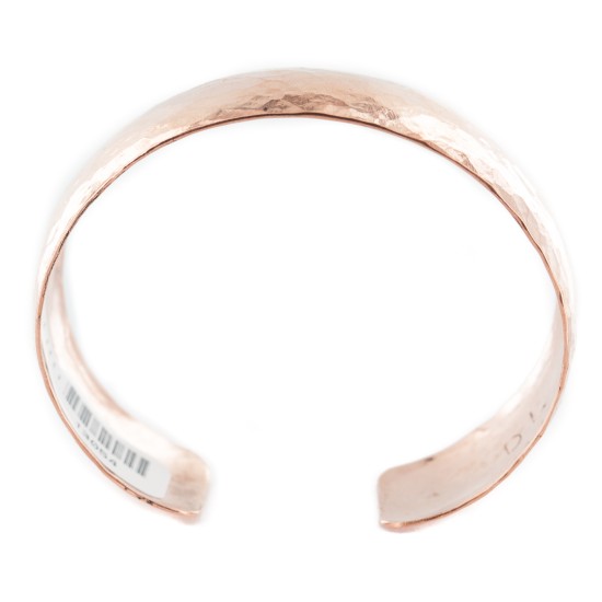 Handmade Hammered Certified Authentic Navajo Native American Pure Copper Bracelet 13054-1