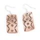 Handmade Certified Authentic Navajo Native American Pure Copper Dangle Earrings 18170-12