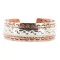 Navajo .925 Sterling Silver Handmade Native American Pure Copper Bracelet 13055-5