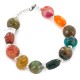 Navajo .925 Sterling Silver Certified Authentic Quartz and Agate Native American Bracelet 13052-1 Navajo .925 Sterling Silver Certified Authentic Quartz and Agate Native American Bracelet 13052-1