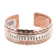 Navajo .925 Sterling Silver Hammered Certified Authentic Handmade Native American Pure Copper Bracelet 13055-6
