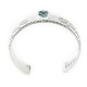 Nickel Navajo Handmade Certified Authentic Natural Turquoise Native American Bracelet 13026-8