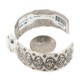 Nickel Navajo Handmade Certified Authentic White Howlite Native American Bracelet 13026-3