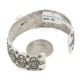 Nickel Navajo Handmade Certified Authentic White Howlite Native American Bracelet 13026-3